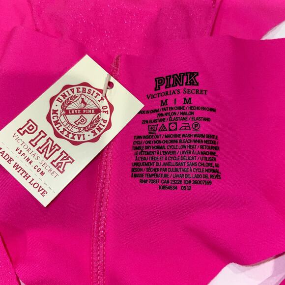 Victoria's Secret PINK Panties Womens Medium Pink Yoga Seamless Thong Hipster - Picture 3 of 5